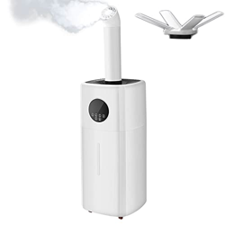 Large Humidifiers Whole-House Style Commercial&Industrial Humidifier 2000 Sq.Ft, 5.5Gal Cool Mist Top Fill Humidifier 21L 2000ML/H Dual 360° Nozzles 3 características