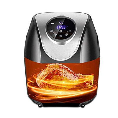 Freidora de aire multifunción de 1800 W, horno de freidora de aire caliente, con cesta/horno de tecnología de aire rápido, cesta de freír antiadherent