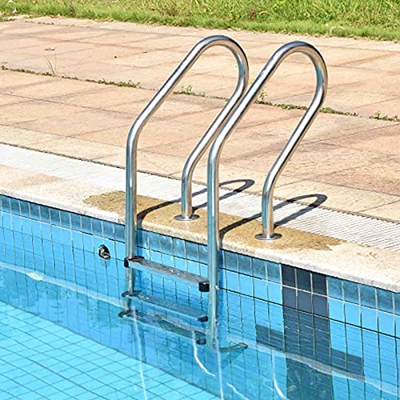 Sturdy Pool Safety Handrails Pool Handrails Swimming Pool Ladder, Removable and Easy to Install Stainless Steel 3-Step Stainless Steel Pool Step Ladde