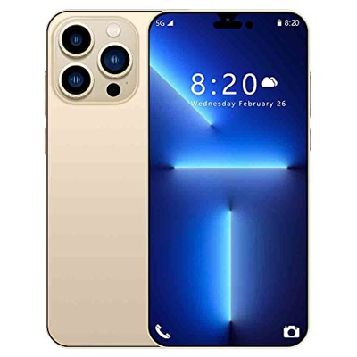 Duanmuci I14 Pro MAX Smartphone(4GB + 64GB), Teléfonos Móviles Android 11 Equipados, Cámara de 3 Ojos con IA de 64 MP, Batería de 6800 mAh, Pantalla G