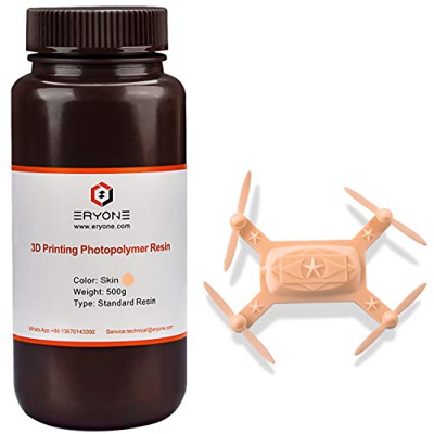 ERYONE 405 Nm Resina UV para impresoras DLP LCD 3D Fotopolímero Translúcido Tono de piel 500g