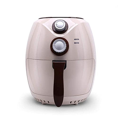 Freidora de Aire Cocina de inducción Saludable Horno Freír sin Aceite bajo en Grasa 3.5L, Temperatura Ajustable, Temporizador, 1400W Beige Every Famil
