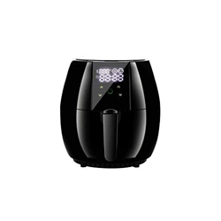 Freidora de aire Freidora de aire caliente Horno Freidora de aire eléctrica de acero inoxidable Cocina sin aceite con 8 ajustes preestablecidos, cesta en oferta