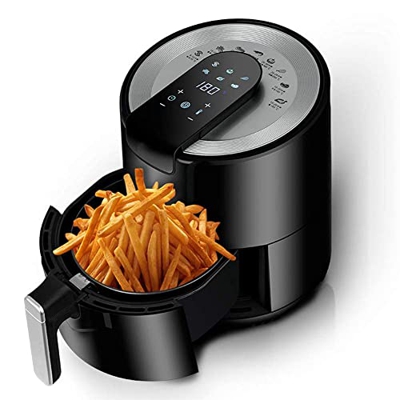 Freidora de aire, freidora de aire eléctrica inteligente sin aceite para el hogar, mini horno multifunción para freidora de chips, separación de olla