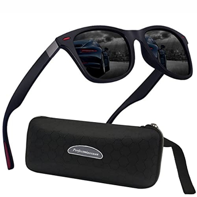 Perfectmiaoxuan Gafas de sol polarizadas Hombre Mujer Conducción ligera del marco TR90 Ciclismo Corriendo Pesca Gafas de protección Marco irrompible G