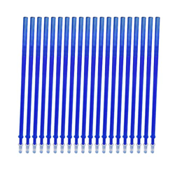 Lechnical 20 piezas de tinta azul recarga de tinta de gel borrable para bolígrafos de punta fina 0,5 mm recargas de bolígrafo de gel de repuesto para  en oferta