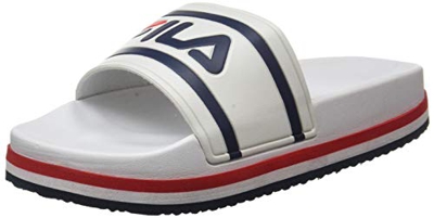 FILA Morro Bay Zeppa wmn, Sandalia, Mujer, Blanco (White/Stripe), 39 EU
