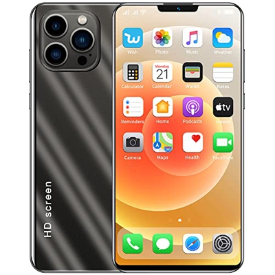 Smartphone Ip13 Pro MAX, Octa Core 4gb Ram 64gb ROM, Batería 5000mah, Cámara 24mp, Teléfono HD+ Pantalla 6.7 Pulgadas, Teléfono Dual Sim+SD, GPS Huell