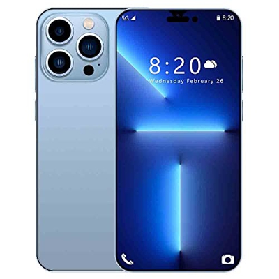 Duanmuci I14 Pro MAX Smartphone(4GB + 64GB), Teléfonos Móviles Android 11 Equipados, Cámara de 3 Ojos con IA de 64 MP, Batería de 6800 mAh, Pantalla G