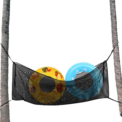 Ruilonghai Red de Almacenamiento Colgante para Piscina Grande, Bolsa de Piscina de Malla con Gancho para Juguetes inflables, flotadores, Pelotas (2057