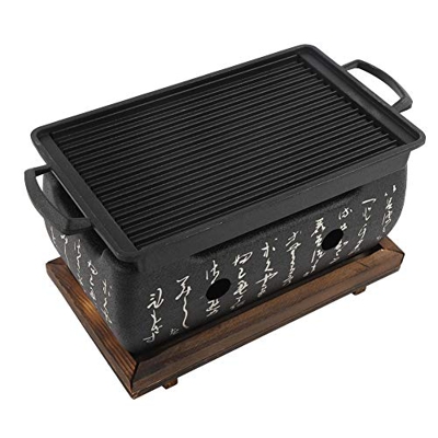 Natudeco Parrilla de Barbacoa de Estilo japonés, Horno Rectangular, Cocina Japonesa, Estufa de carbón, Barbacoa Japonesa, Estufa de Alcohol, Parrilla 