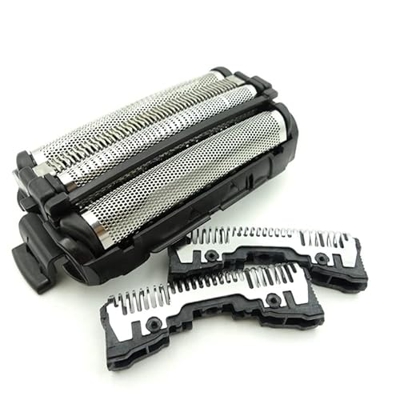 YAKESTYLE Piezas de reemplazo de electrodomésticos- 1x WES9167 Foil & 2X WES9068 Cortador de Cabeza de rasurador for Panasonic S-SF21 ES-SF23 ES-RF31 