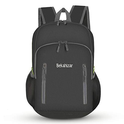 Bekahizar 20L mochila plegable, ultra ligera impermeable pequeña mochila de viaje para mujer hombres niños camping senderismo viajes deportes