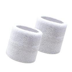 Flintronic Juego de Muñequeras, 2 Bandas Deportivas para el Sudor para Hombres y Mujeres, Muñequeras para el Sudor, Engrosadas Suaves para Baloncesto, precio