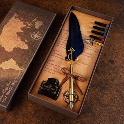 YQBUER Pen Pluma Pen Set Dip Pen Pluma y Tinta for Amigos for Amigos (Color : I) características