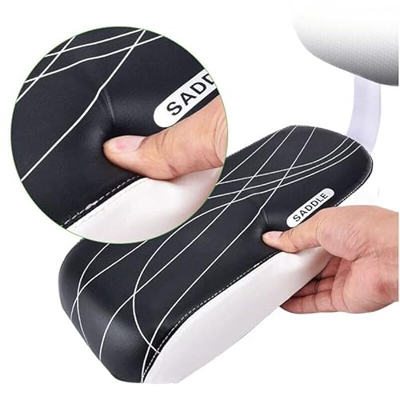 Sillín de bicicleta Asiento de niño con respaldo Asiento trasero de bicicleta MTB Soporte trasero de bicicleta Silla de cuero PU Cojín para piezas de 