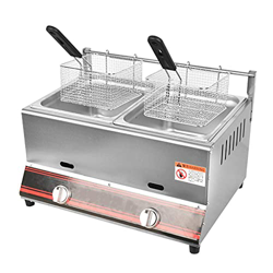 Freidora de Grasa BasketFreidora Comercial de 6 litros/12 litros Freidora de Gas multifunción Acero Inoxidable Freidora de Grasa Hogar Cocina características