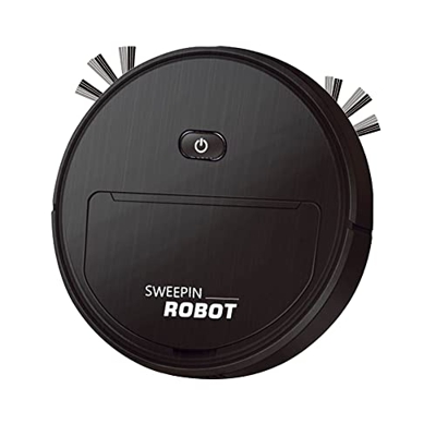 niso Robot Aspirador AutomáTico 3 en 1 MáQuina de Limpieza de Barrido InaláMbrico Inteligente Carga Robot Inteligente VacíO Negro