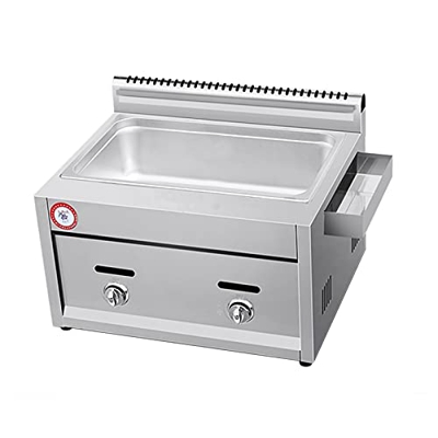 Freidora de Gas Profesional de Alta Capacidad para Cocina de Comida Familiar en encimera de Restaurante Comercial (freidora)