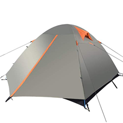 Tienda De Campaña Espesar Evitar Lluvia Pesada 2-3 Personas Campo Tienda De Cúpula Multifunción,Gris en oferta