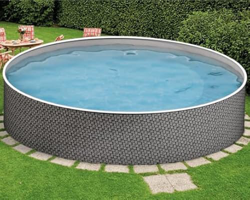 Ver well2wellness® Azuro Splash - Piscina de pared de acero (360 x 120 cm) y sus características well2wellness® Azuro Splash - Piscina de pared de acero (360 x 120 cm) características