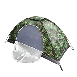 Tienda de campaña de Camuflaje para 1-2 Personas, Tienda Impermeable a Prueba de Viento para Acampar al Aire Libre, Senderismo, Domo Ligero, Turismo,  características