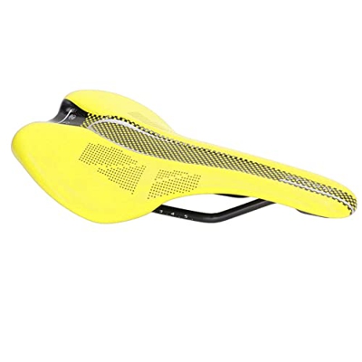 Emoshayoga Sillín de Bicicleta de Montaña, Asiento de Bicicleta de Montaña, Diseño Ergonómico Suave, Cuero de Microfibra, Transpirable, Universal para