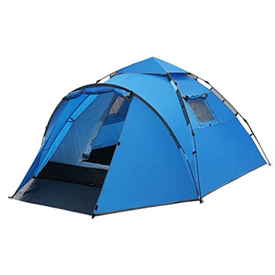 Tienda de campaña emergente automática hidráulica, Tienda multifunción Impermeable Grande para 3-4 Personas, Azul