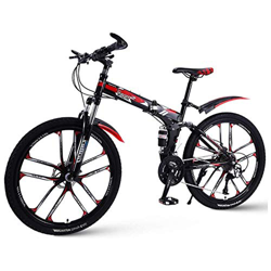 Bicicleta de montaña de 26 Pulgadas, Bicicleta con 10 Ruedas de Corte, 8 Segundos de Plegado rápido para Hombres y Mujeres, Bicicleta de montaña para  precio
