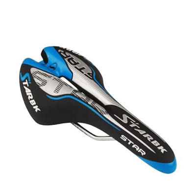 Générique Bicicleta Saddle Sraperproof Bike Seat Cushion Piezas de bicicletas MTB Road Mountain Bike Cycling Bicycle Saddle (Color: Blauw)