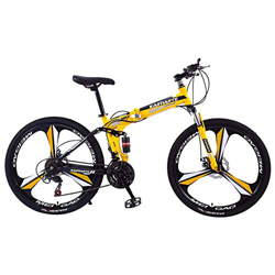 Bicicleta Plegable Bikemountain Adulto 26 Pulgadas 21/24/27 Velocidad Choque Frenos De Doble Disco Bicicleta De Estudiante Bicicleta De Asalto Coche P precio