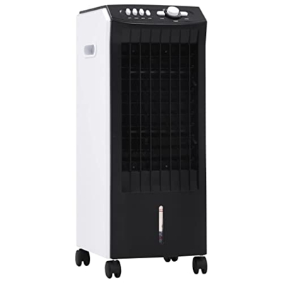Aire Acondicionado 3 en 1, Humidificador Purificador Potencia de Enfriamiento Multifuncional de 65 W con 4 Ruedas para la Habitación del Hogar