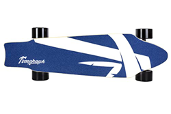 Skateboard Eléctrico con Mando inálambrico, Doble Motor de 400W Potencia. Tipo Surfer Cubierta de Lija en Madera de Arce. Fishboard con Bateria para C características
