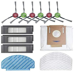 Litads para Deebot Ozmo T8 AIVI robot de barrido Partes de aspirador cepillo lateral desechable limpieza fregona bolsa de polvo características