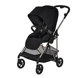 Cybex Cochecito Gold Melio, Desde el nacimiento hasta 15 kg (aprox. 3 años), ultraligero (solo 6,0 kg), negro oscuro (521002187) precio