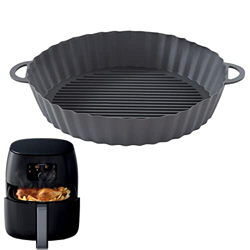 HONGFU Olla de Silicona para freidora de Aire - Forros de freidora de Aire Reutilizables de 8.26 Pulgadas con asa | Reemplazo de revestimientos de Pap características