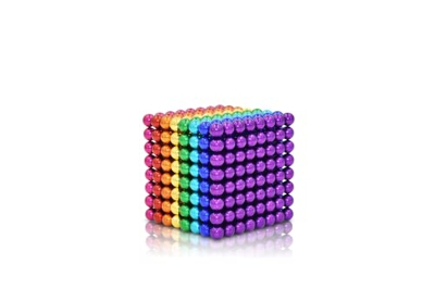 Juego de 216 Piezas de Juguetes de construcción de Cubos para aliviar el estrés, Mezcla de 6 Colores