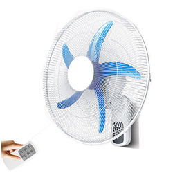 Ventilador de pared de 50 cm, ventilador de control remoto, temporizador de 7,5 horas, 90 W, velocidad de ventilador ajustable ultra silenciosa, venti precio
