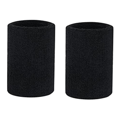 MYSUNBAR Muñequeras elásticas de algodón para el sudor, 2 unidades, para hombres y mujeres, absorbentes para deportes, baloncesto, béisbol, fútbol, te precio