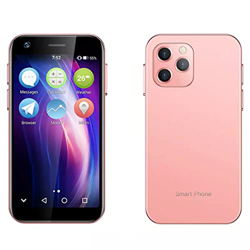 Teléfono móvil más pequeño del mundo SOYES XS12 Mini celular, Android 9.0, Desbloqueado 4G Dual Sim Quad Core, Cuerpo delgado de vidrio 3D, Cámara HD  en oferta