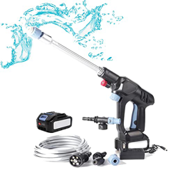 Lavadora a Presión Inalámbrica 45 Bar Hidrolimpiadora de Alta Presión Boquilla 6 en 1 con Batería 4.0Ah 48V y Manguera 6M Pistola Pulverizadora de Lav características