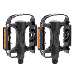 Eren Pedales de Bicicleta de montaña - Pedales de Bicicleta de aleación de Aluminio Semi | Pedales de Plataforma de Ciclismo con calas para Bicicletas en oferta