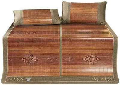 Alfombras para dormir de verano Refrigeración de verano Matera for dormir Matera de ratán Mat de bambú doble cara Plegable cómodo tatami colchón, for 