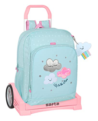 Mochila 604 con Carro Evolution, Tejido Reciclable, Glowlab Kids Nube, 310x140x410 mm precio
