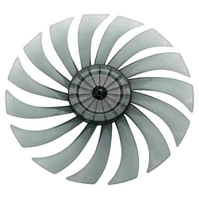iiniim 14 Inches Aspas de Ventilador Aspas Hojas Plásticas de Ventilador Con/Sin Tuerca para Ventilador de Techo Ventilador de Pie Mesa Hojas Repuesto
