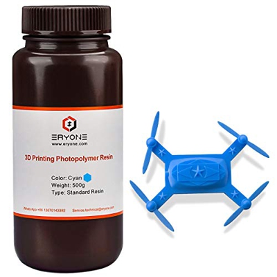 ERYONE 405 Nm Resina UV para impresoras DLP LCD 3D Fotopolímero Azul translúcido 500g