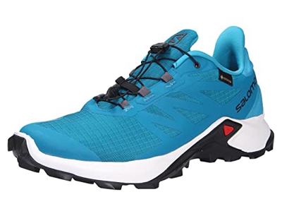 SALOMON Shoes Supercross 3, Zapatillas de Trail Running Hombre, Crystal Teal/White/Barrier Reef, 43 1/3 EU