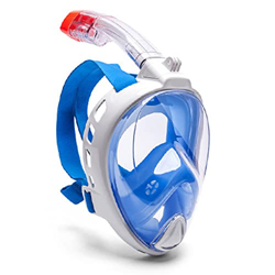 Gafas de Buceo Máscara de Snorkel Anti-Fog de Cara Completa Anti -UV Anti-Fog Completo miopía Seca Snorkel respiración respiratoria diseño de respirac características