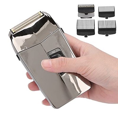 Afeitadora Eléctrica, Resistente Al Agua, Duradera, con Carga USB, Afeitadora de Lámina Eléctrica para el Hogar para Uso en Viajes