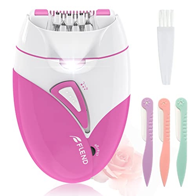 Depiladora, Depiladora Electrica Mujer Luz LED, Depiladora Mujer Electrica Recortador Afeitadora Para Mujer, Portátil Maquina Depilar De Mujer Bikini,